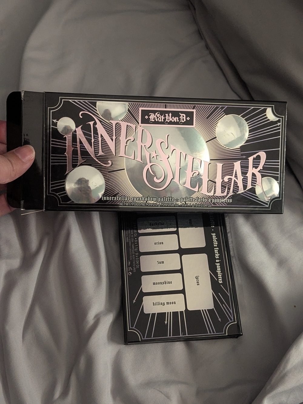 Kat Von D Innerstellar Eyeshadow Palette - Pink Holographic on Black